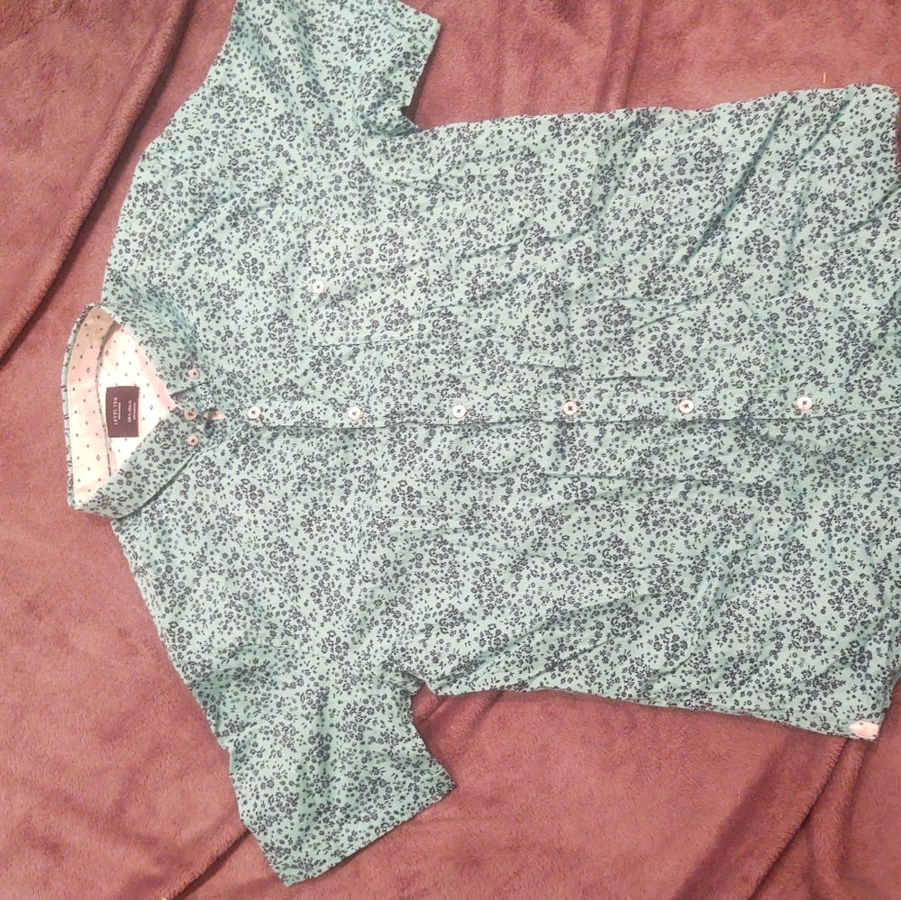 Mens pattern print button up, Level 10